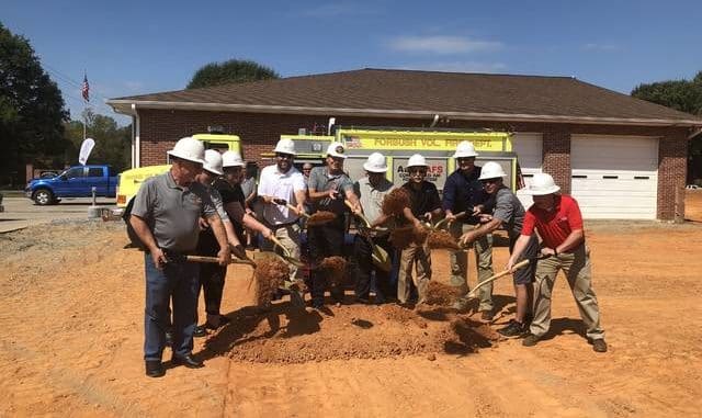 Groundbreaking held for Forbush fire station