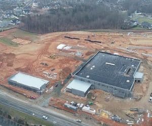 Shopping Center Under Construction in Winston-Salem, North Carolina